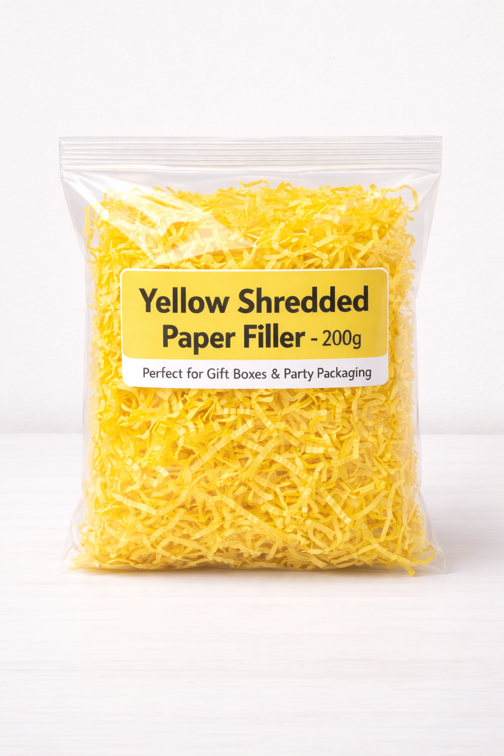Yellow Shredded Paper Filler – 200g