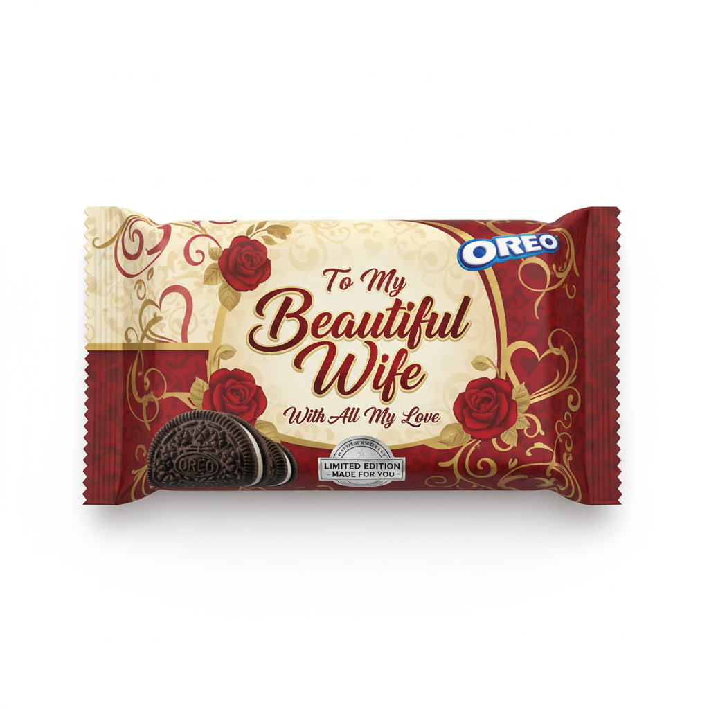Beautiful Wife Oreo Wrapper