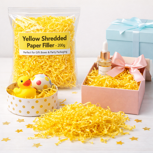 Yellow Shredded Paper Filler – 200g
