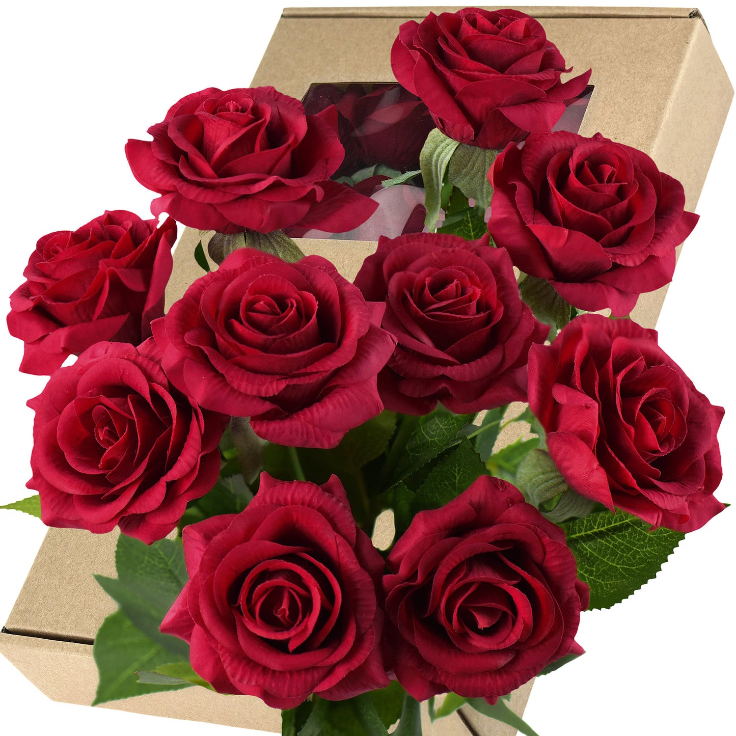 Artificial Rose Flowers – Red & Pink (Home Décor & Gift)