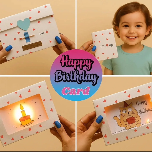 Personalized light-up surprise card romantic gift