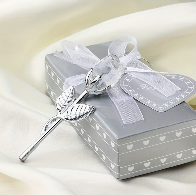 Crystal Rose Figurine – Elegant Gift & Décor